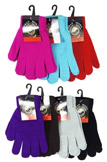 Womens Fine Knit Magic Gloves-AWG028