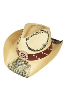 Rhinestone Star Cowboy Hat-H1113