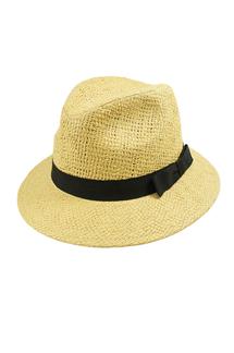 Bow Band Panama Hat-H1432-BLACK
