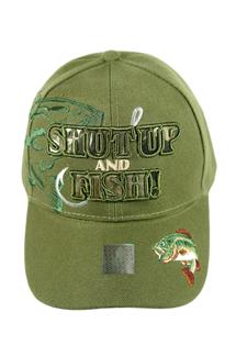Shut Up and Fish Cap-H1455-OLIVE