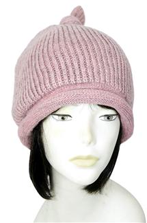 Top Knot Knit Beanie-H1539