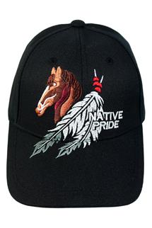 NATIVE PRIDE Horse Cap-H1781-BLACK