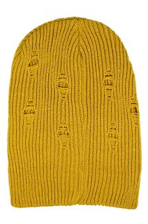 Knit Beanie-H1797-MUSTARD