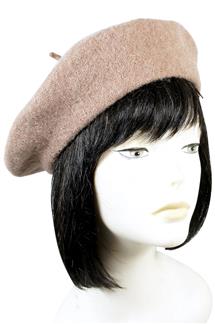 Wool Beret Hat-H1806-TAN