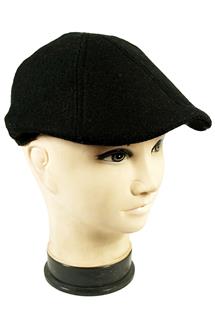 Wool Melton Duckbill Ivy Hat-H1807-BLACK