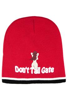 Don't Tail Gate Fine Knit Beanie-H1812-RED