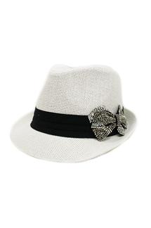 Rhinestone Fedora Hat-H334-WHITE