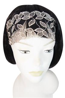 Leaf Pattern Lace Headwrap-HC353