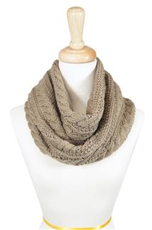 Cable Knit Infinity Scarf-S1512
