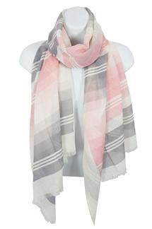 Two Tone Striped Scarf-S1532