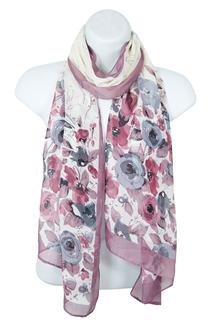 Floral Print Scarf-S1542