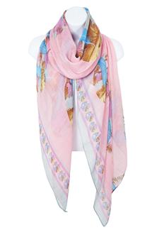 Feather Print Scarf-S1558