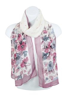 Floral Print Scarf-S1576