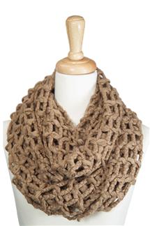 Cage Knit Infinity Scarf-S1674