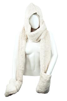 Hooded Scarf with Pockets-S1679