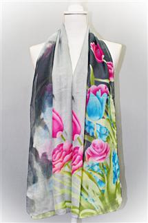 Floral Print Scarf-S1764