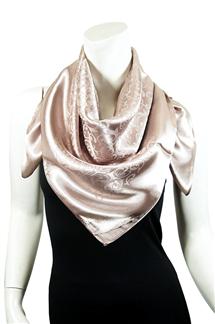 Baroque Pattern Silk-Like Square Scarf-S1783